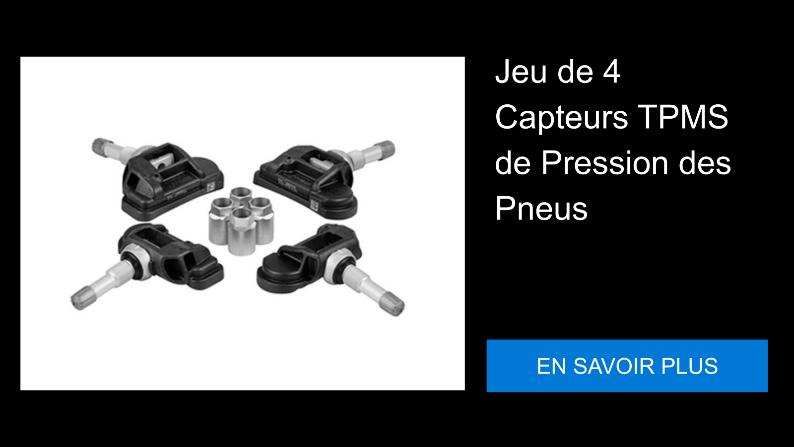 Jeu de 4 Capteurs TPMS de Pression des Pneus